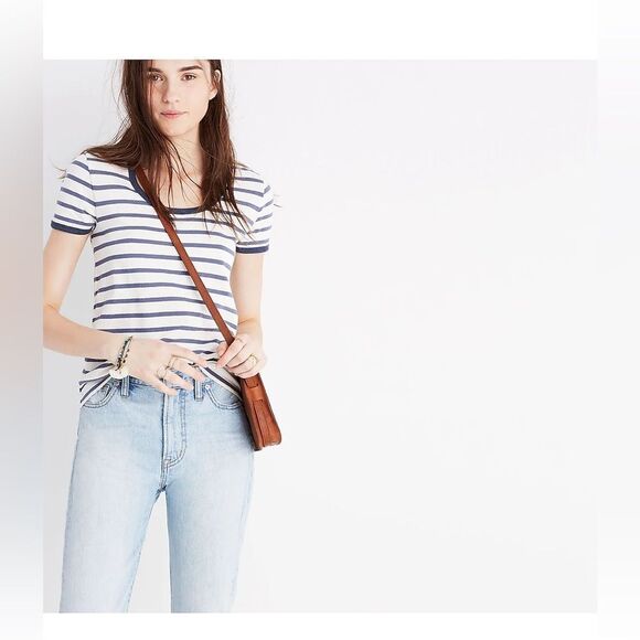 Madewell simple Crossbody Bag English Saddle Brown Leather One Size - Picture 2 of 12